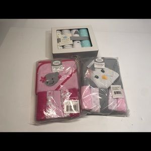 LOT of Baby/kids hooded towels, washcloths, blanket